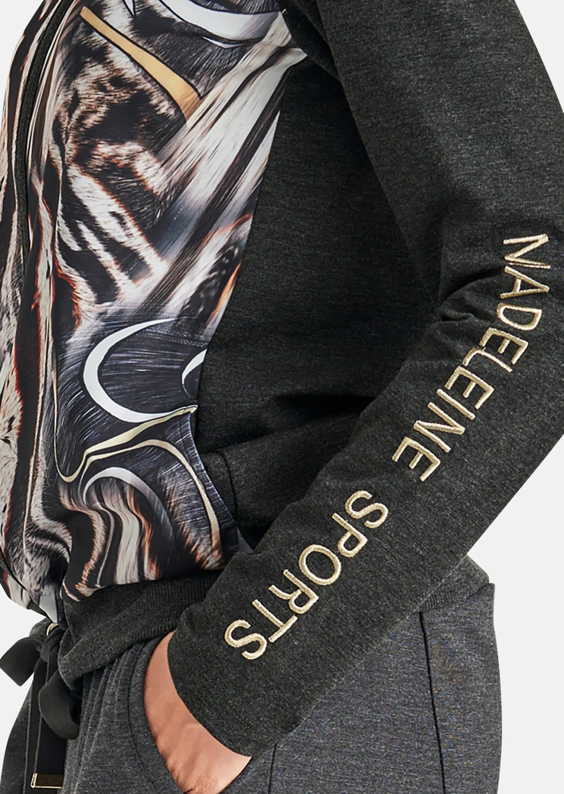Jacke mit abstraktem Animalprint