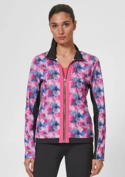 Jacke mit Blätterprint