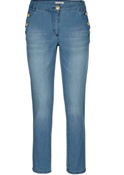 Jeans mit Goldknopf