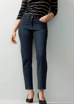 Jeans mit Nietenverzierung