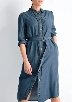 Jeanskleid mit Knopfleiste