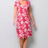 Jerseykleid mit Raffung