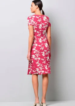 Jerseykleid mit Raffung