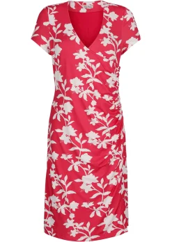 Jerseykleid mit Raffung
