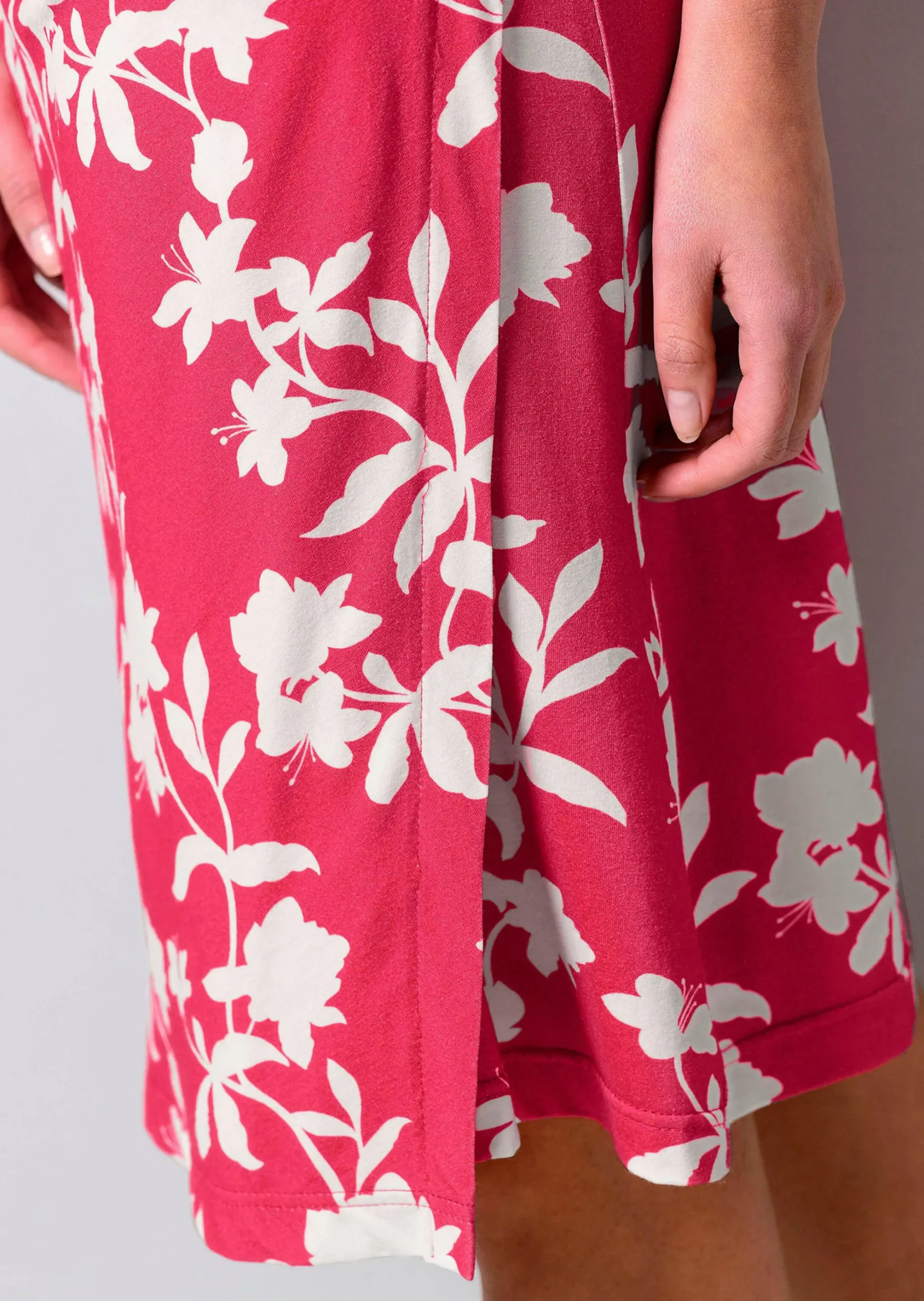 Jerseykleid mit Raffung