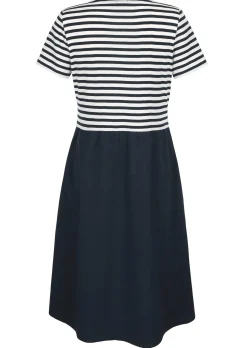 Jerseykleid mit Streifen