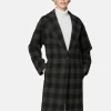 Karomantel in lässiger Oversized-Form
