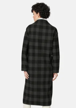 Karomantel in lässiger Oversized-Form