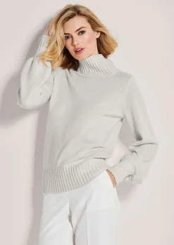 Kaschmir-Pullover mit Ballon-Ärmeln