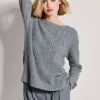 Kaschmir-Pullover mit U-Boot-Ausschnitt