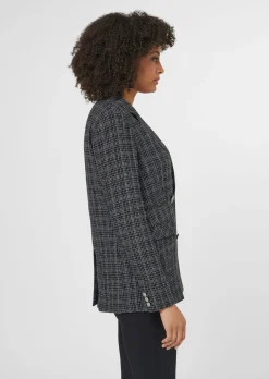 Klassischer Blazer mit silberfarbenen Knöpfen