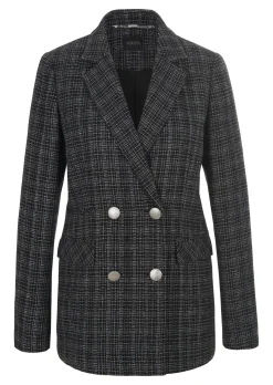 Klassischer Blazer mit silberfarbenen Knöpfen