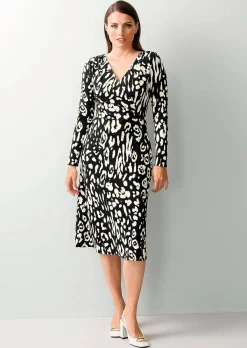 Kleid in Animaldessin