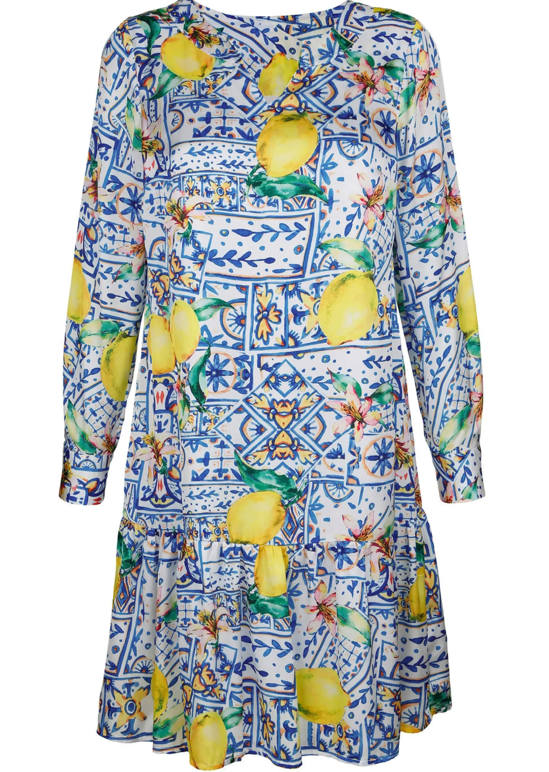 Kleid in sommerlichen Dessin