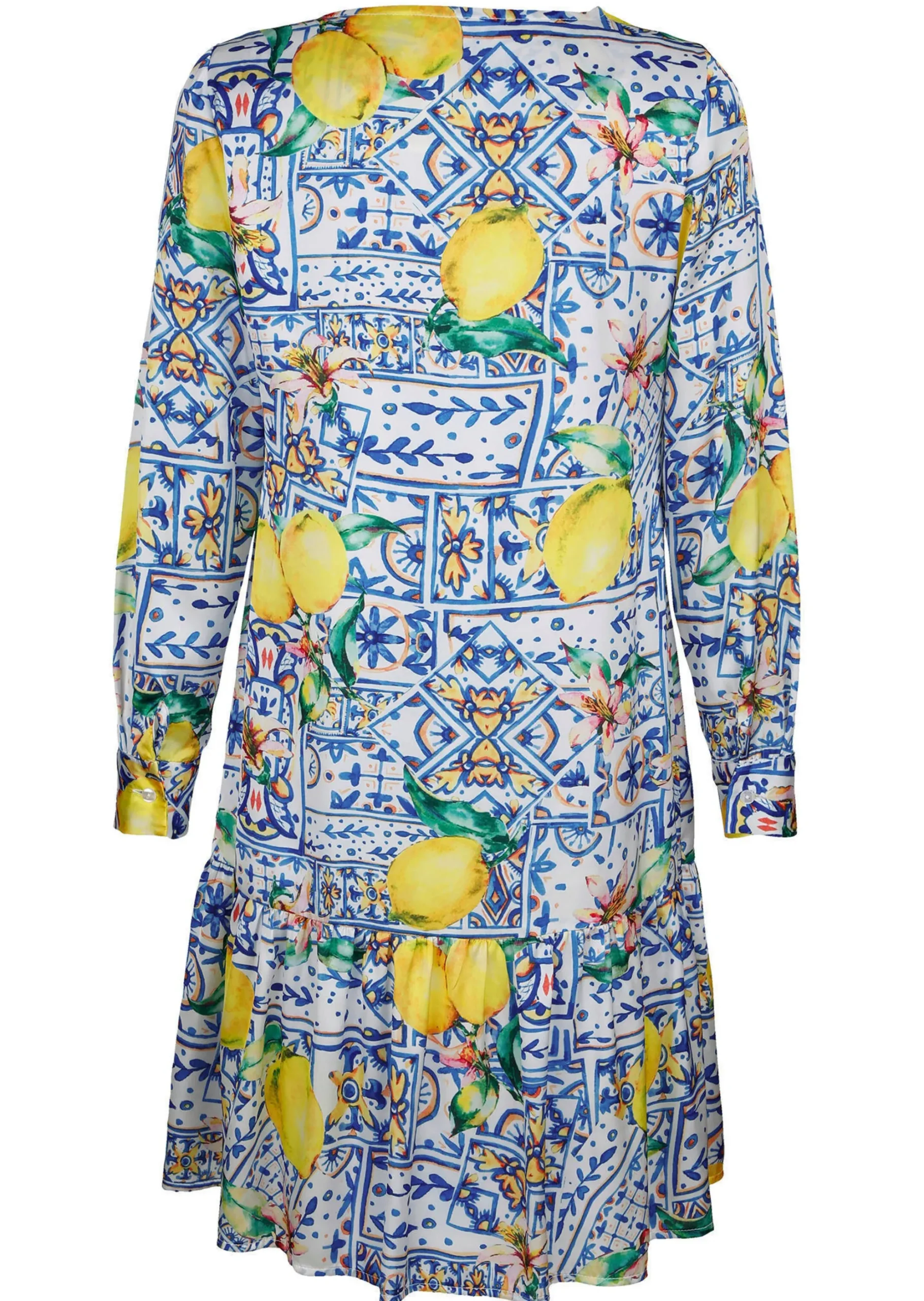 Kleid in sommerlichen Dessin