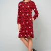 Kleid mit grafischem Dessin