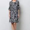 Kleid mit grafischem Dessin