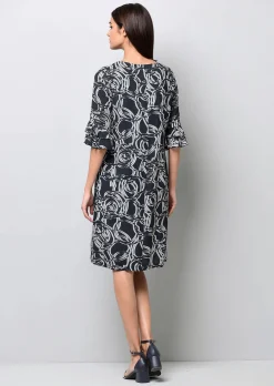 Kleid mit grafischem Dessin