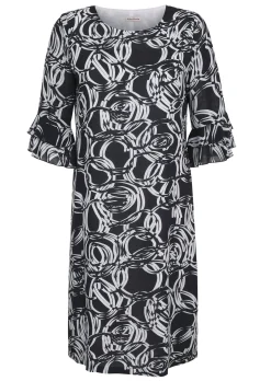 Kleid mit grafischem Dessin