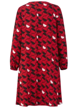 Kleid mit grafischem Dessin