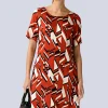 Kleid mit grafischem Druck