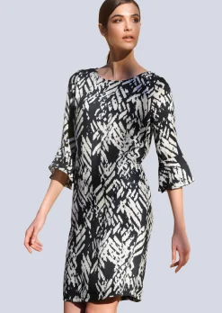 Kleid mit grafischem Druck