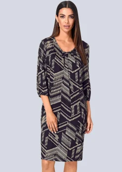 Kleid mit grafischem Druck