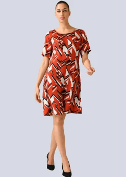 Kleid mit grafischem Druck