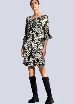Kleid mit grafischem Druck