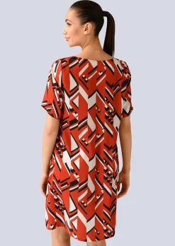 Kleid mit grafischem Druck