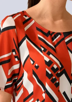Kleid mit grafischem Druck