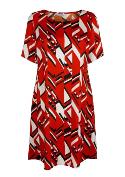 Kleid mit grafischem Druck
