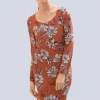 Kleid mit Krempelärmel