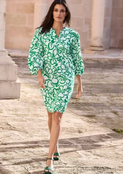 Kleid mit leichtem Ballonärmel