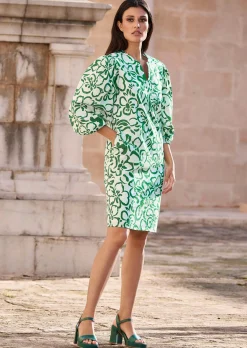 Kleid mit leichtem Ballonärmel