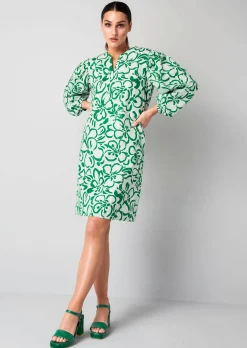 Kleid mit leichtem Ballonärmel