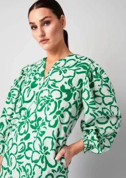 Kleid mit leichtem Ballonärmel