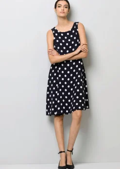 Kleid mit Punkt Dessin