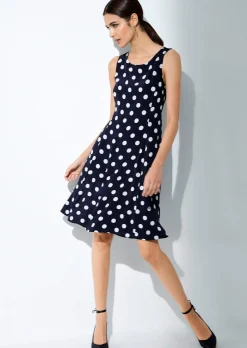 Kleid mit Punkt Dessin