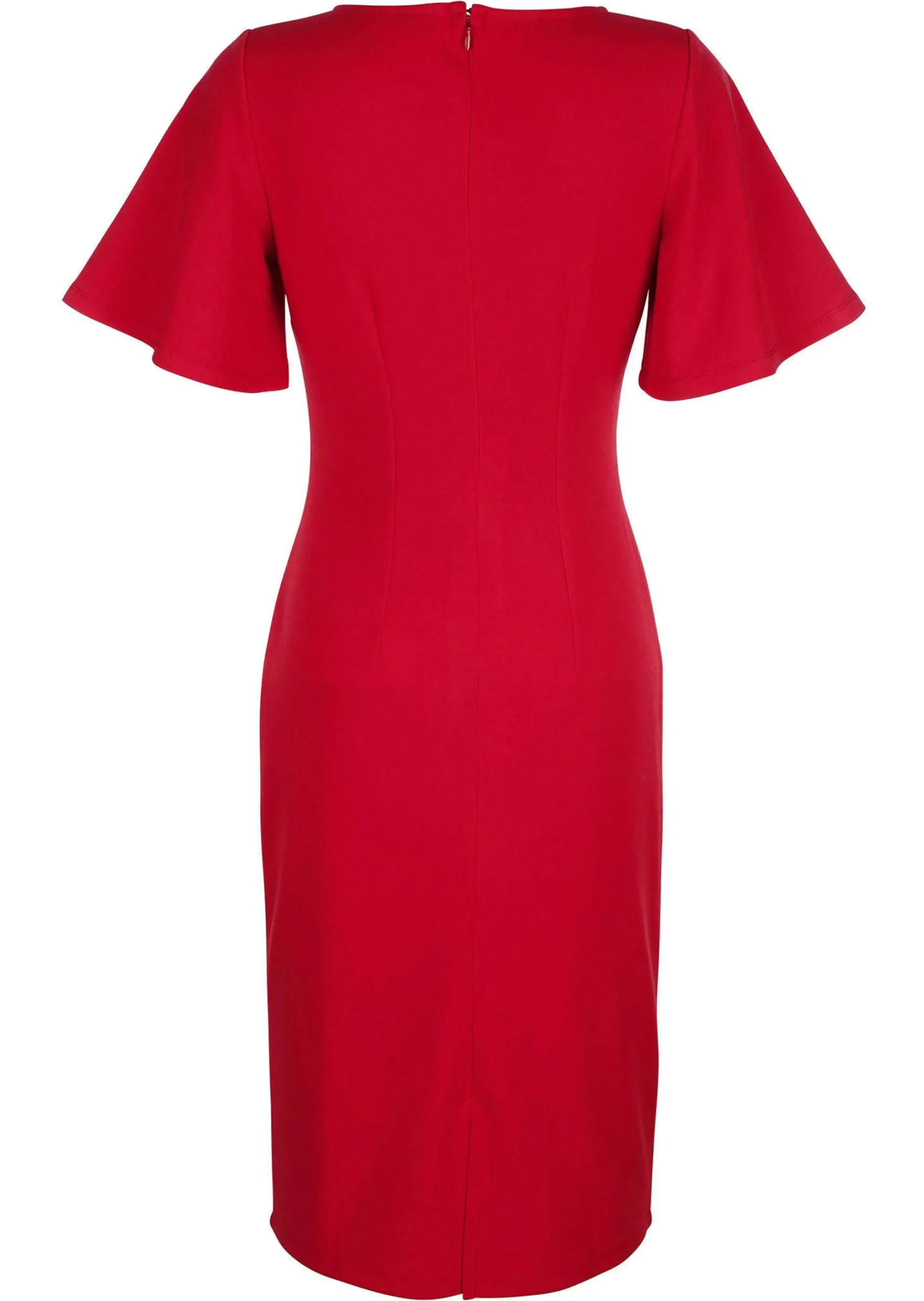 Kleid mit seitlicher Raffung