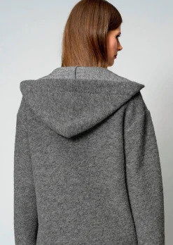 Kochwolljacke mit Kapuze
