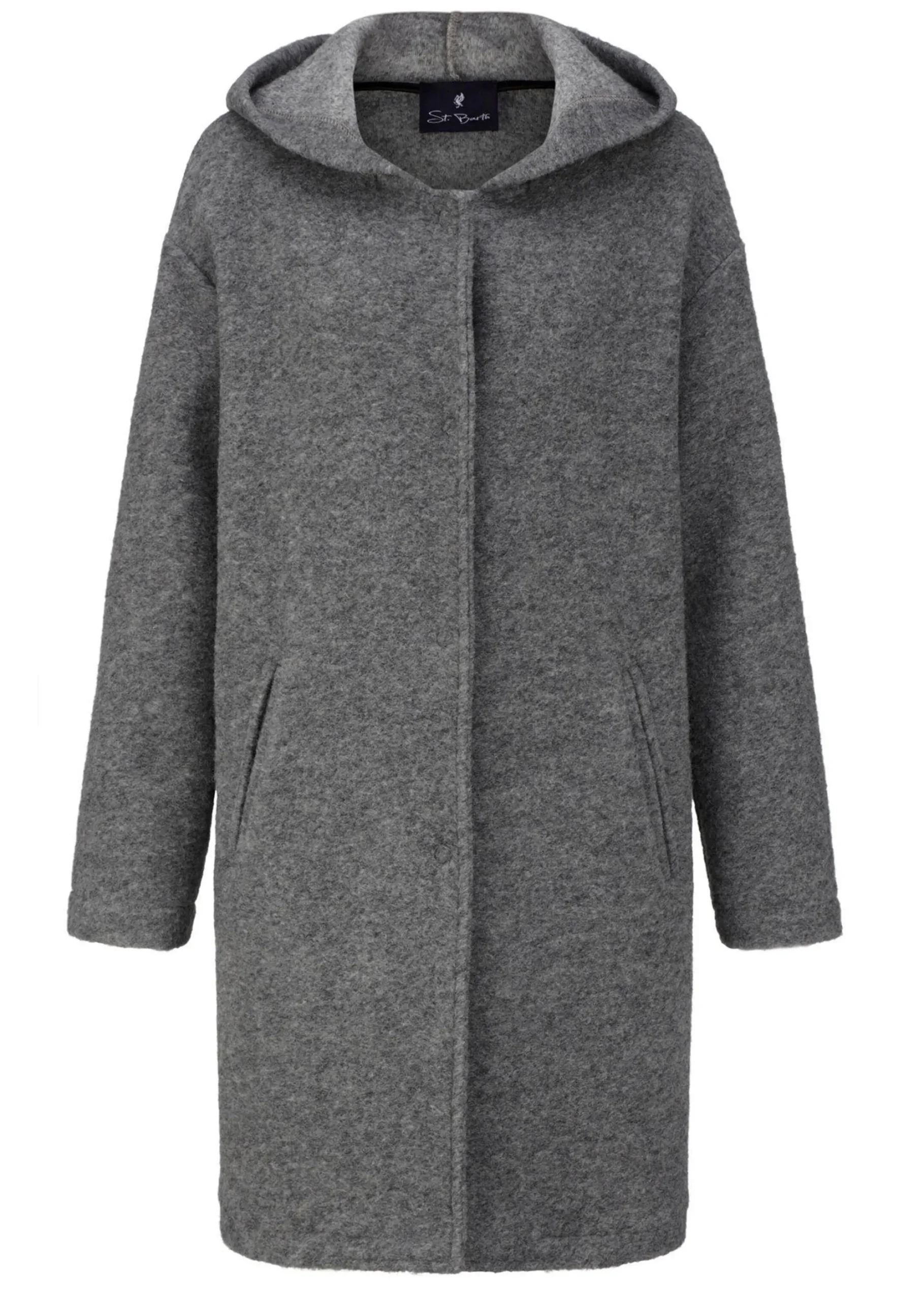 Kochwolljacke mit Kapuze