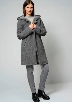 Kochwolljacke mit Kapuze