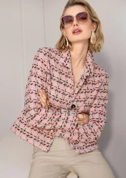 Kurzer Blazer mit Struktur