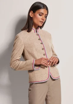 Kurzer Blazer mit Wolle