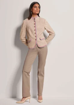 Kurzer Blazer mit Wolle