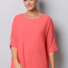Lagenbluse mit weiten Ärmeln