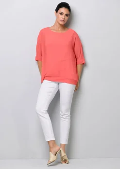 Lagenbluse mit weiten Ärmeln