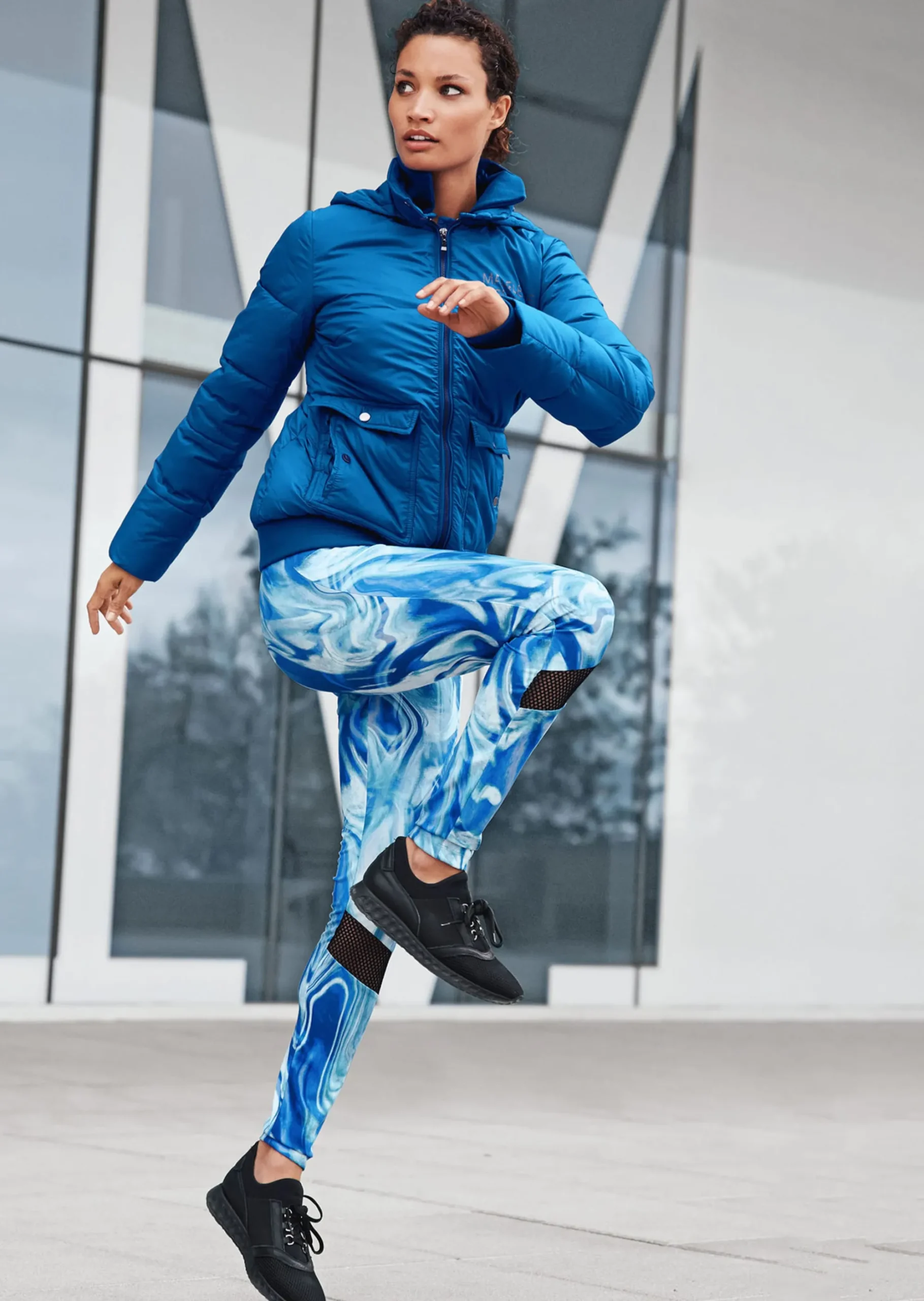 Leggings mit coolen Netzeinsätzen