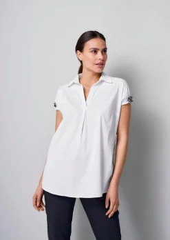Longbluse mit Kettendetails am Arm